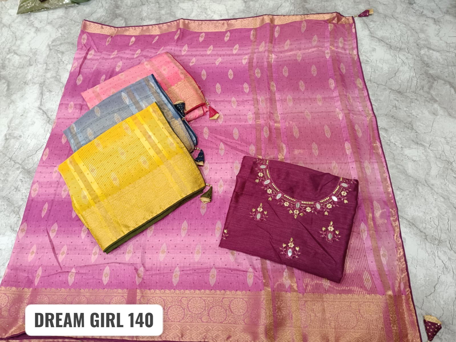 Kalpatru Dream Girl 140 Soft Dolla Designer Sarees Wholesale Market In Surat